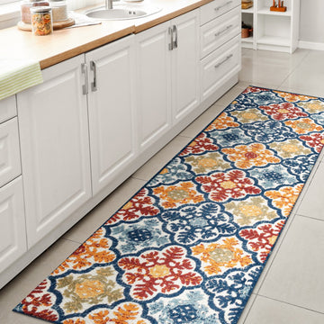 Cassis Ornate Ogee Trellis High-low Indoor/outdoor Area Rug